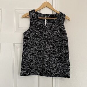 Banana Republic sleeveless top in cheetah print.